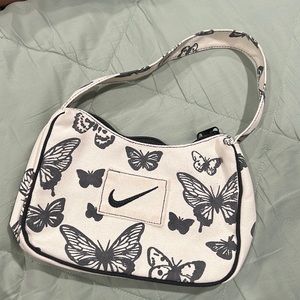 Nike butterfly reworked/altered shoulder bag